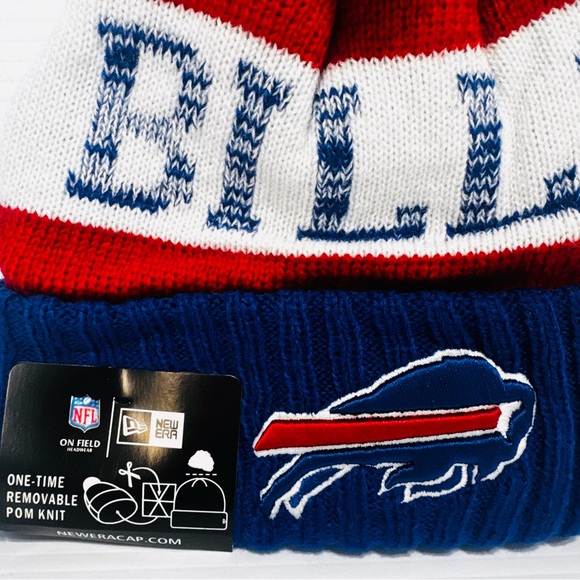Buffalo Bills Pom Knit Beanie - Picture 2 of 5